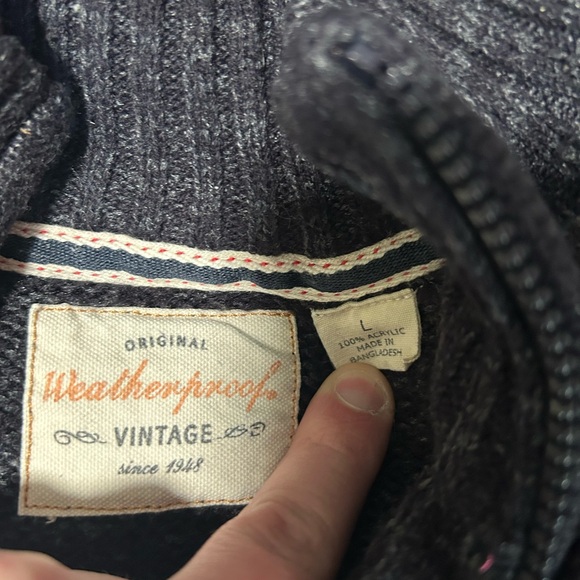Weatherproof Vintage Blue-Gray Sweater - Picture 1 of 3